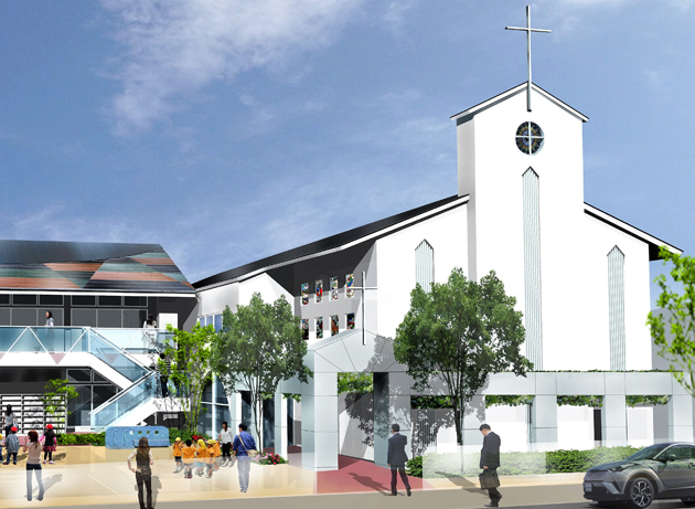 日本基督教団原町田教会・幼稚園新築工事(東京町田)設計競技落選